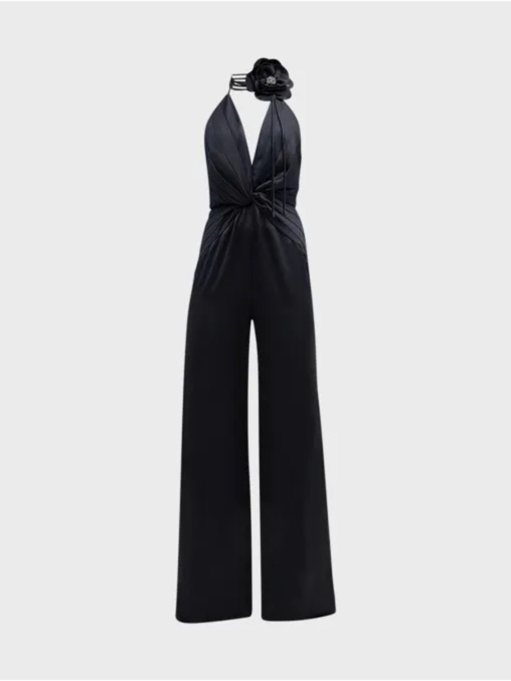 Ramy Brook
Angelina Pleated Twist-Front Halter Jumpsuit - Picture 1 of 7